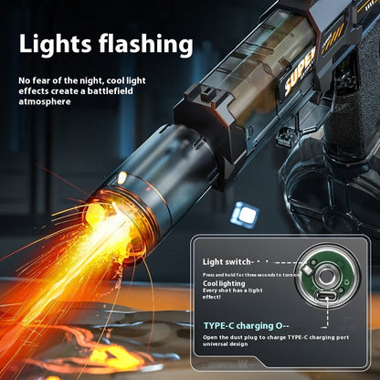 LED Electric Water Gun – Automatic Recoil Spray Toy for Kids, Outdoor Summer Fun
